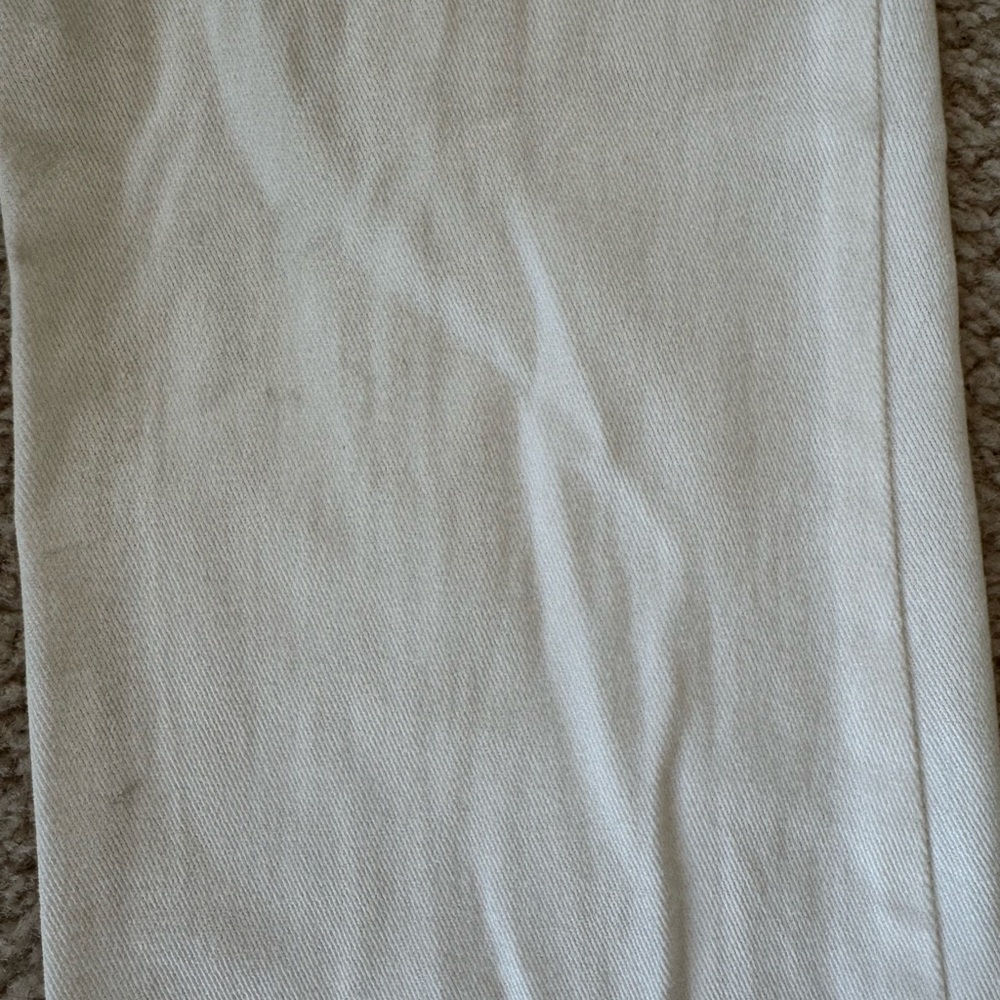 Urban Outfitters White Wide Leg Pants Zip Front Size 4 - Picture 4 of 7